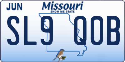 MO license plate SL9Q0B