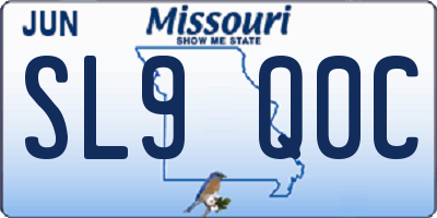 MO license plate SL9Q0C