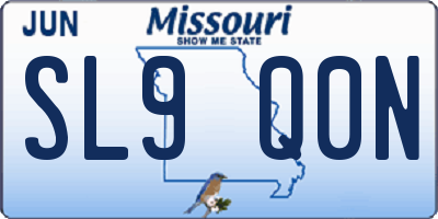 MO license plate SL9Q0N