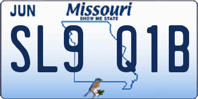 MO license plate SL9Q1B