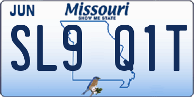 MO license plate SL9Q1T