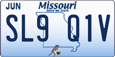 MO license plate SL9Q1V