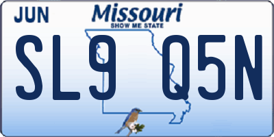 MO license plate SL9Q5N