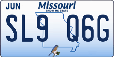 MO license plate SL9Q6G