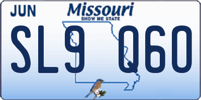 MO license plate SL9Q6O