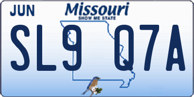 MO license plate SL9Q7A