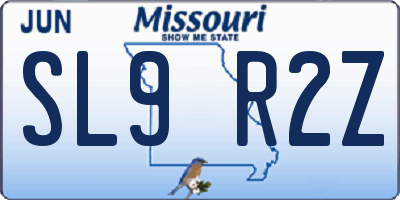 MO license plate SL9R2Z