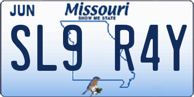 MO license plate SL9R4Y