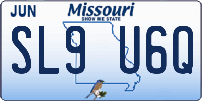 MO license plate SL9U6Q
