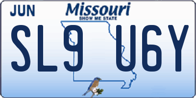 MO license plate SL9U6Y