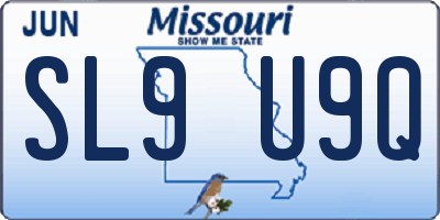 MO license plate SL9U9Q