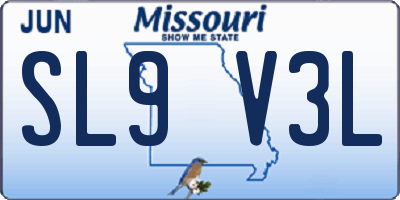 MO license plate SL9V3L