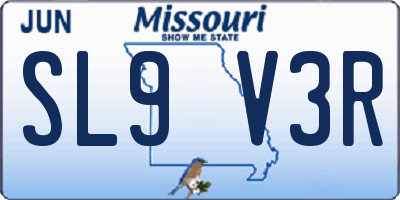 MO license plate SL9V3R