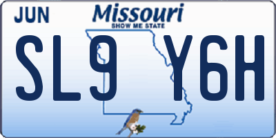 MO license plate SL9Y6H