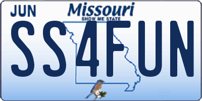 MO license plate SS4FUN