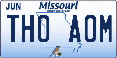 MO license plate TH0A0M