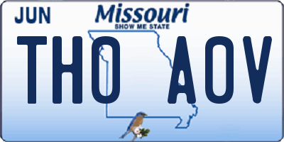 MO license plate TH0A0V