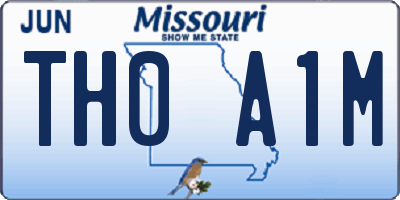 MO license plate TH0A1M