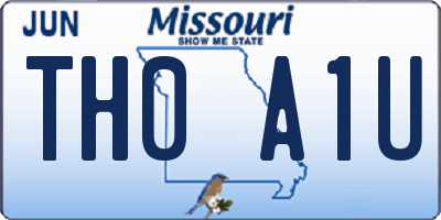 MO license plate TH0A1U