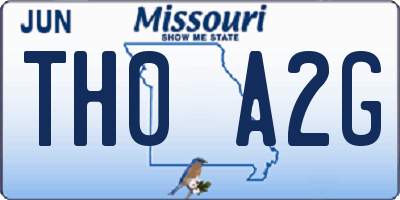 MO license plate TH0A2G