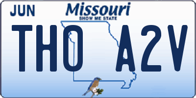 MO license plate TH0A2V