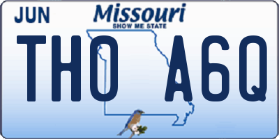 MO license plate TH0A6Q