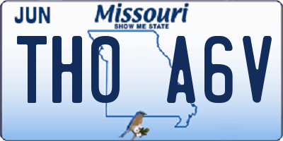 MO license plate TH0A6V