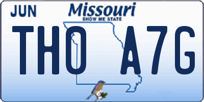 MO license plate TH0A7G