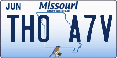 MO license plate TH0A7V