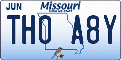 MO license plate TH0A8Y