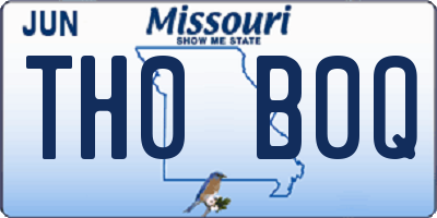 MO license plate TH0B0Q