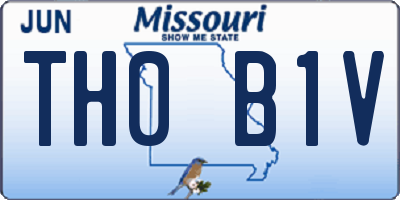 MO license plate TH0B1V