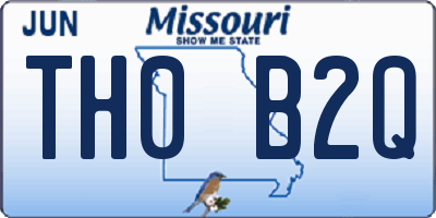 MO license plate TH0B2Q