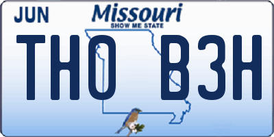 MO license plate TH0B3H