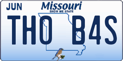 MO license plate TH0B4S