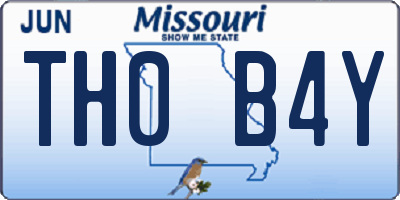 MO license plate TH0B4Y