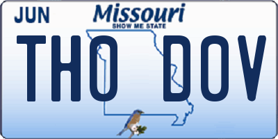 MO license plate TH0D0V