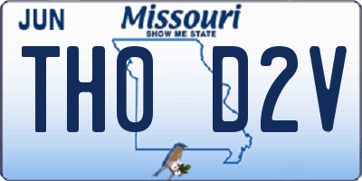 MO license plate TH0D2V