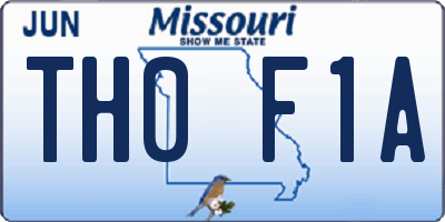 MO license plate TH0F1A