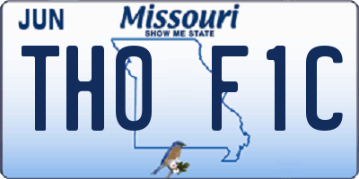 MO license plate TH0F1C