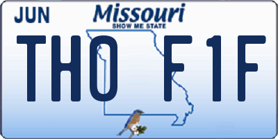 MO license plate TH0F1F