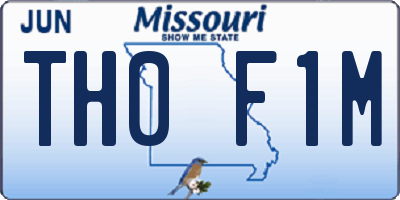 MO license plate TH0F1M