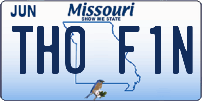 MO license plate TH0F1N