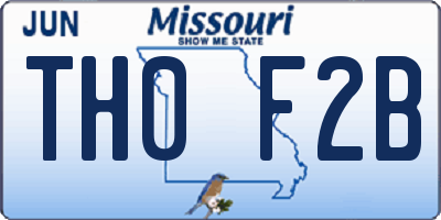 MO license plate TH0F2B