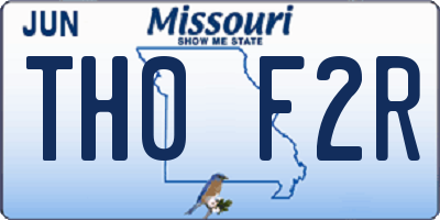 MO license plate TH0F2R