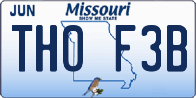 MO license plate TH0F3B