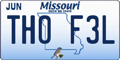 MO license plate TH0F3L