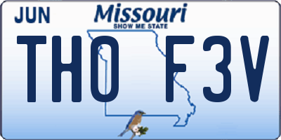 MO license plate TH0F3V