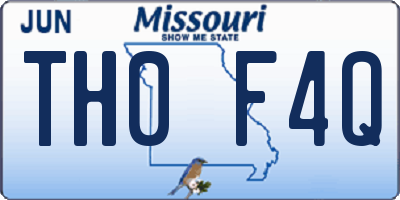 MO license plate TH0F4Q