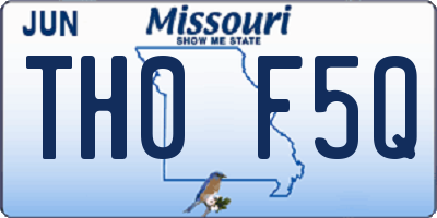 MO license plate TH0F5Q